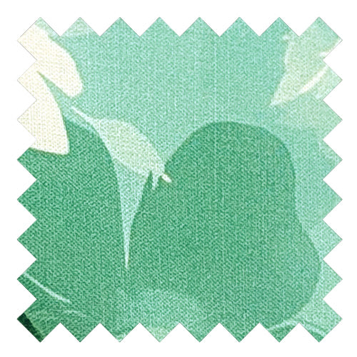 Aqua Petals Cotton Wedding Swatch