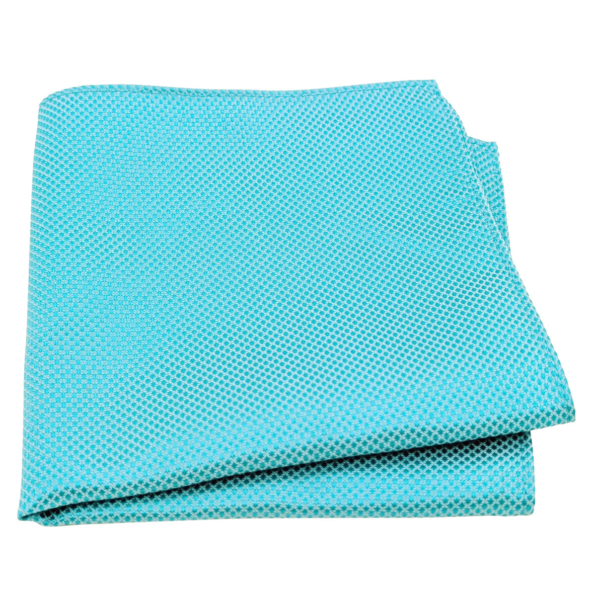 Aqua Textured Pocket Square