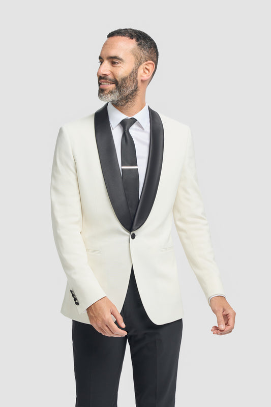 Aspen Ecru Tuxedo Jacket