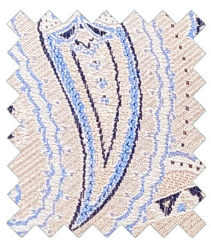 Beige-Paisley-Silk-Wedding-Tie-Swatch