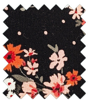 Black-Ditsy-Floral-Cotton-Wedding-tie-swatch