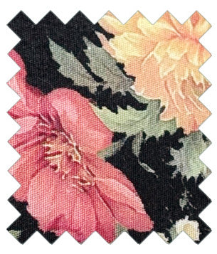 Black-Large-Floral-Cotton-wedding-tie-swatch