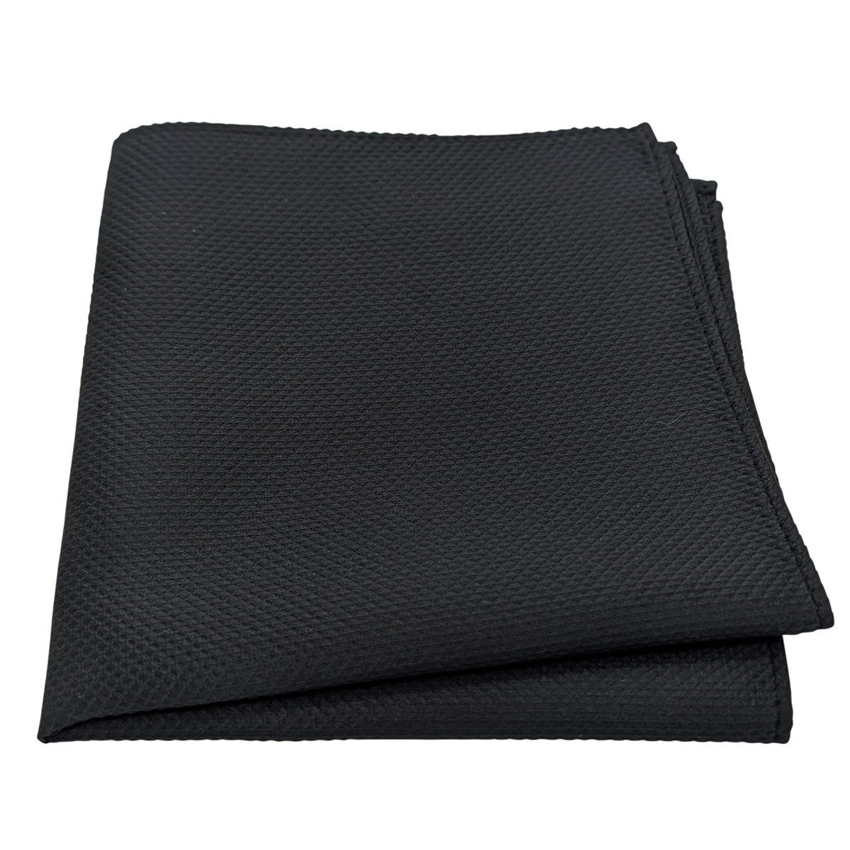 Black Textured Pocket Square