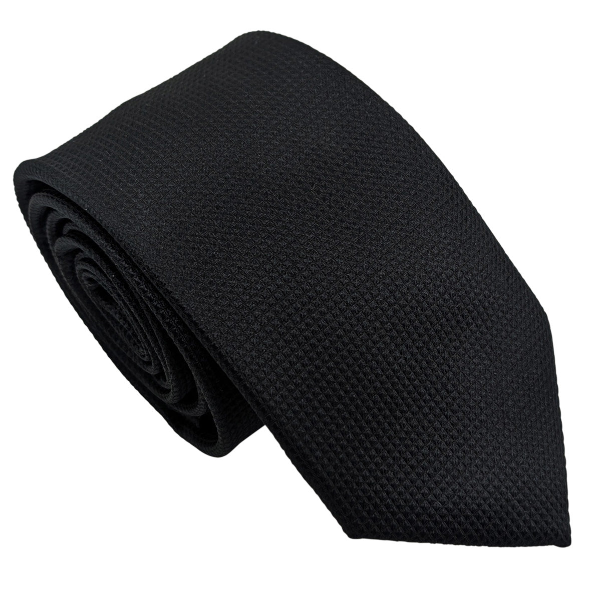 Black Textured Wedding Tie
