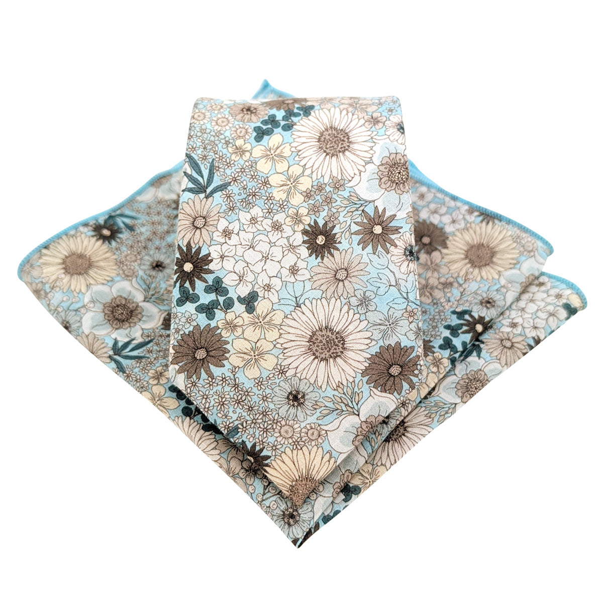 Blue-Garden-Flowers-Cotton-tie-and-pocket-square-set