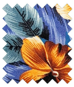 Blue-Hawaiian-Cotton-wedding-tie-swatch
