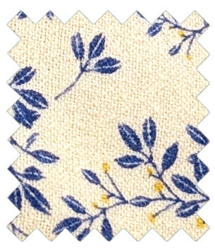 Blue-Leaves-Brushed-Cotton-wedding-tie-swatch