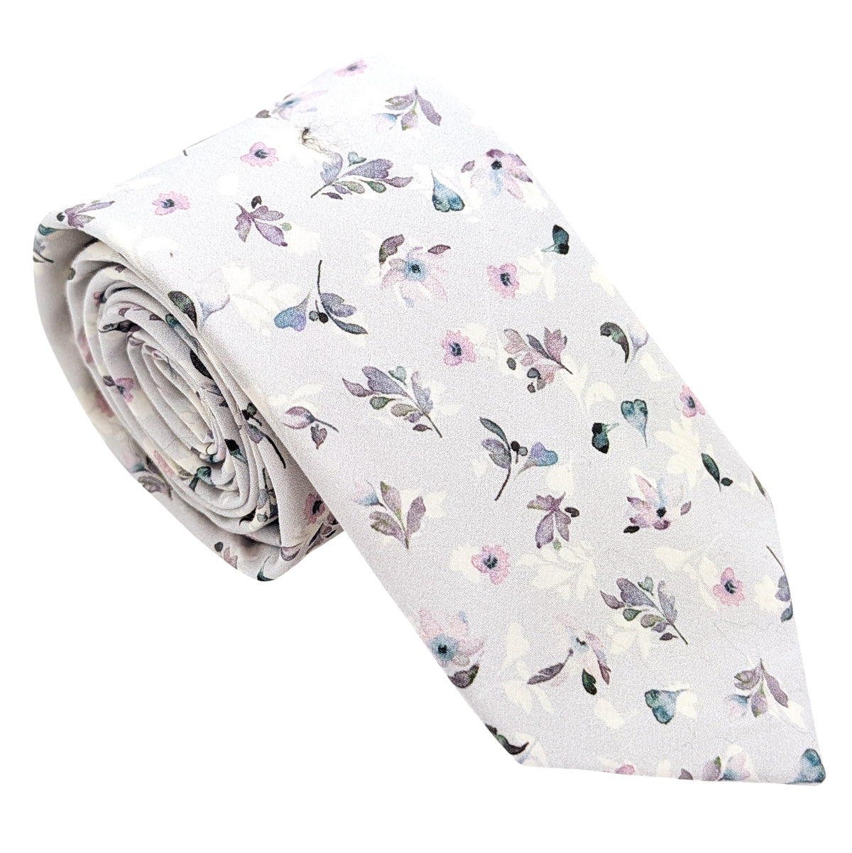 Blue-Petals-Cotton-wedding-tie