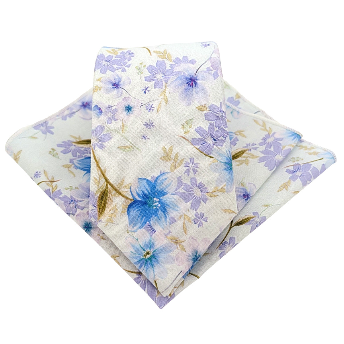 Blue-Posy-Cotton-tie-and-pocket-square-set