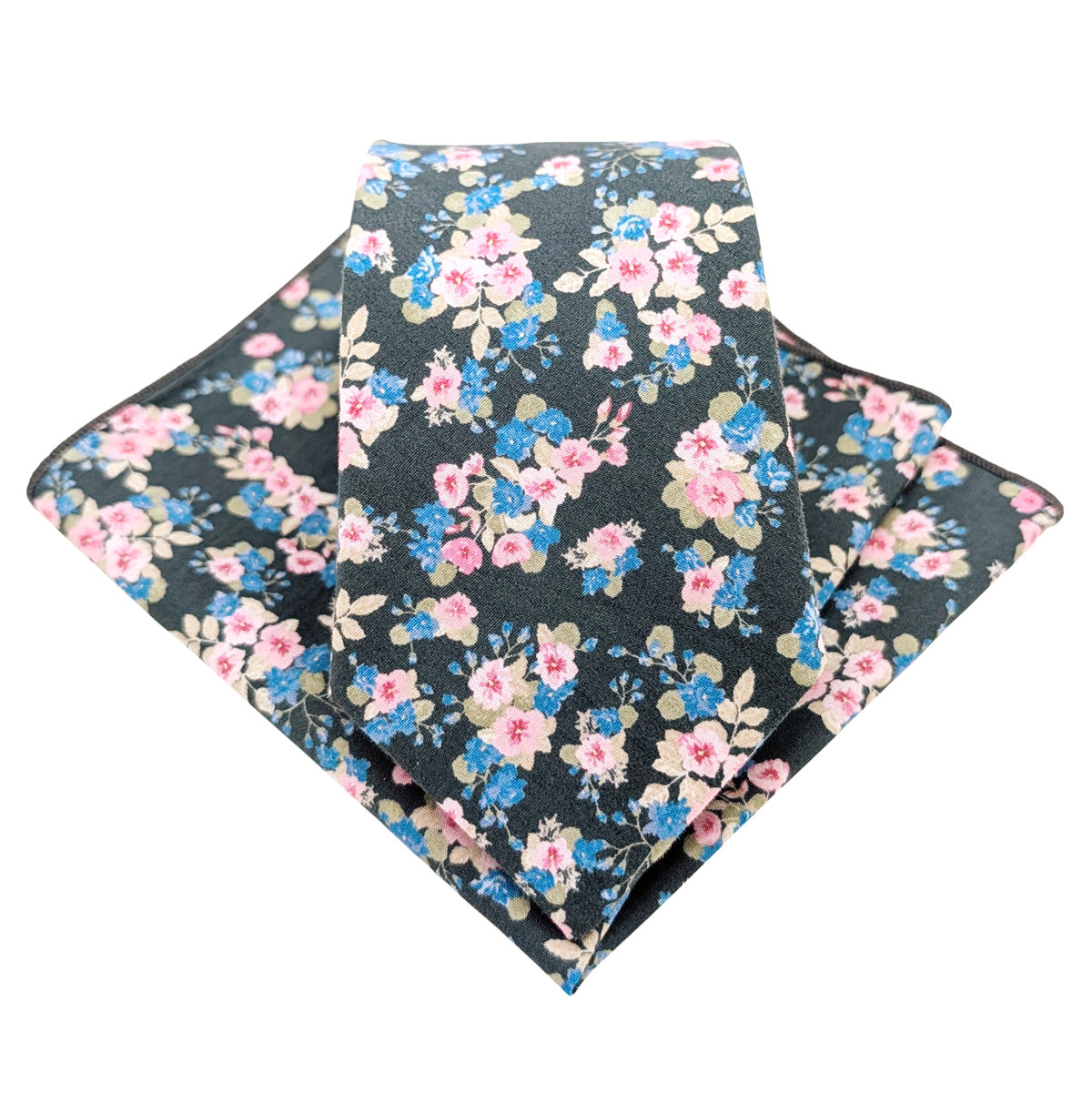 Blue-Primrose-Cotton-tie-and-pocket-square-set