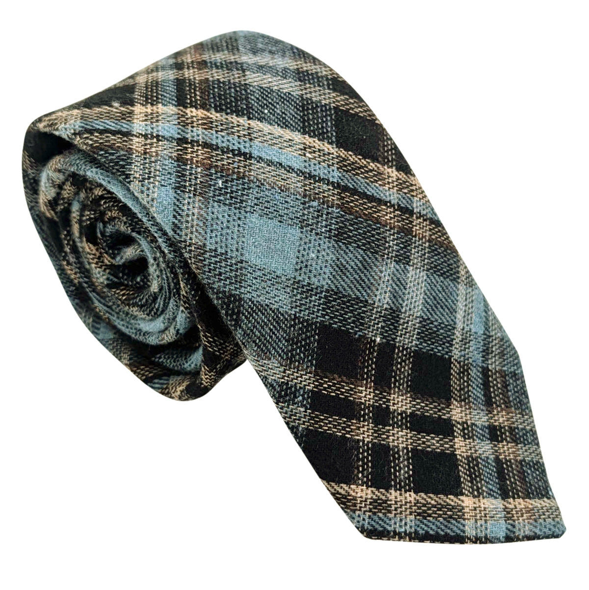 Blue-Tartan-Cotton-Wedding-tie