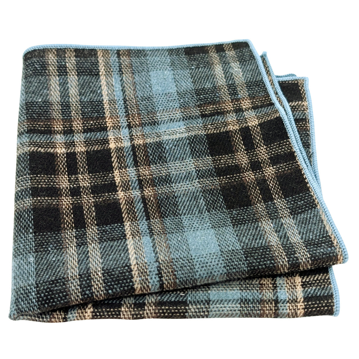 Blue-Tartan-Cotton-pocket-square