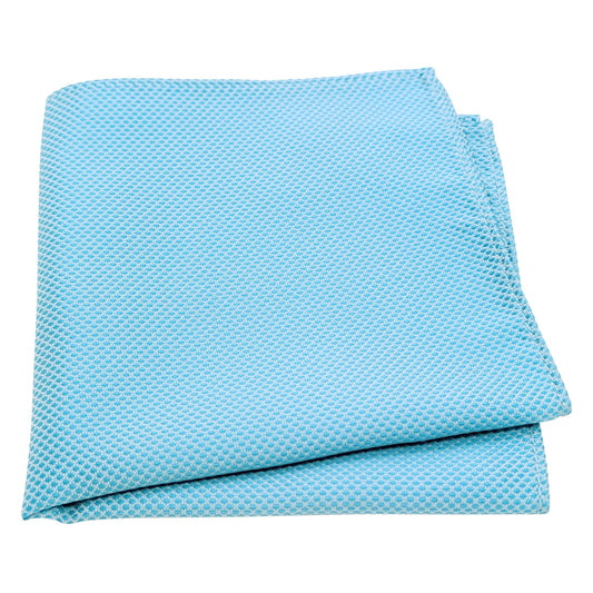 Blue Textured Pocket Square
