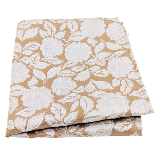 Bold Bronze Rose Pocket Square