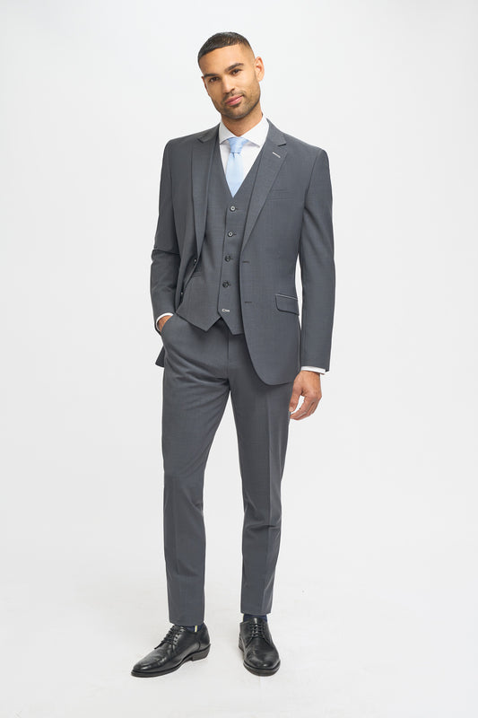 Bond Charcoal 3 Piece Suit