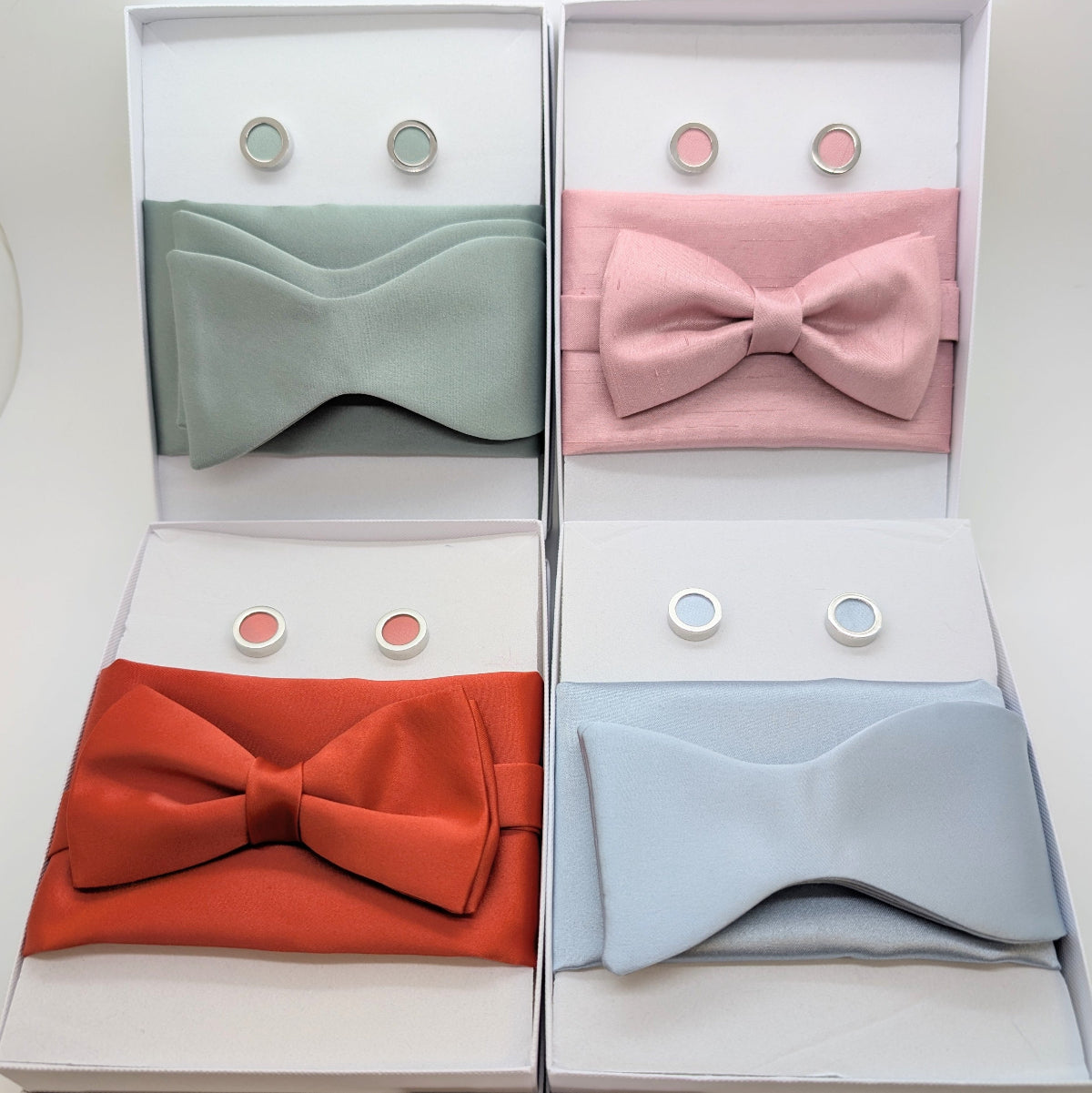 Bow Tie Gift Sets with Matching Cufflinks