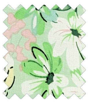 Bright-Green-Floral-Cotton-wedding-tie-swatch