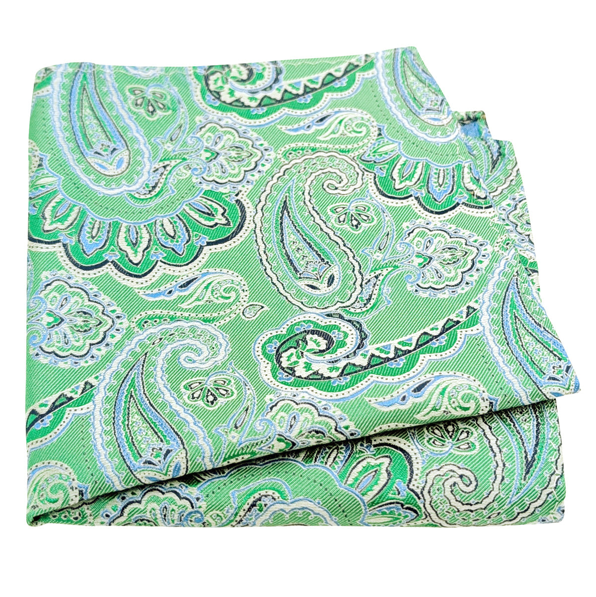 Bright-Mint-Paisley-Silk-Pocket-Square