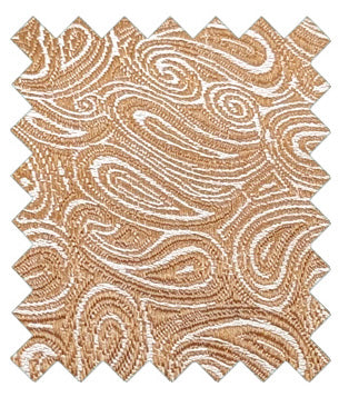 Bronze Paisley Wedding Tie Swatch