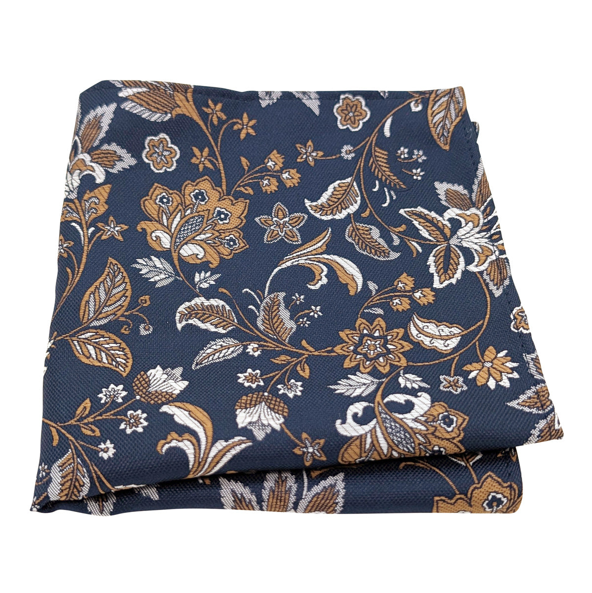 Bronze Damask Pocket Square