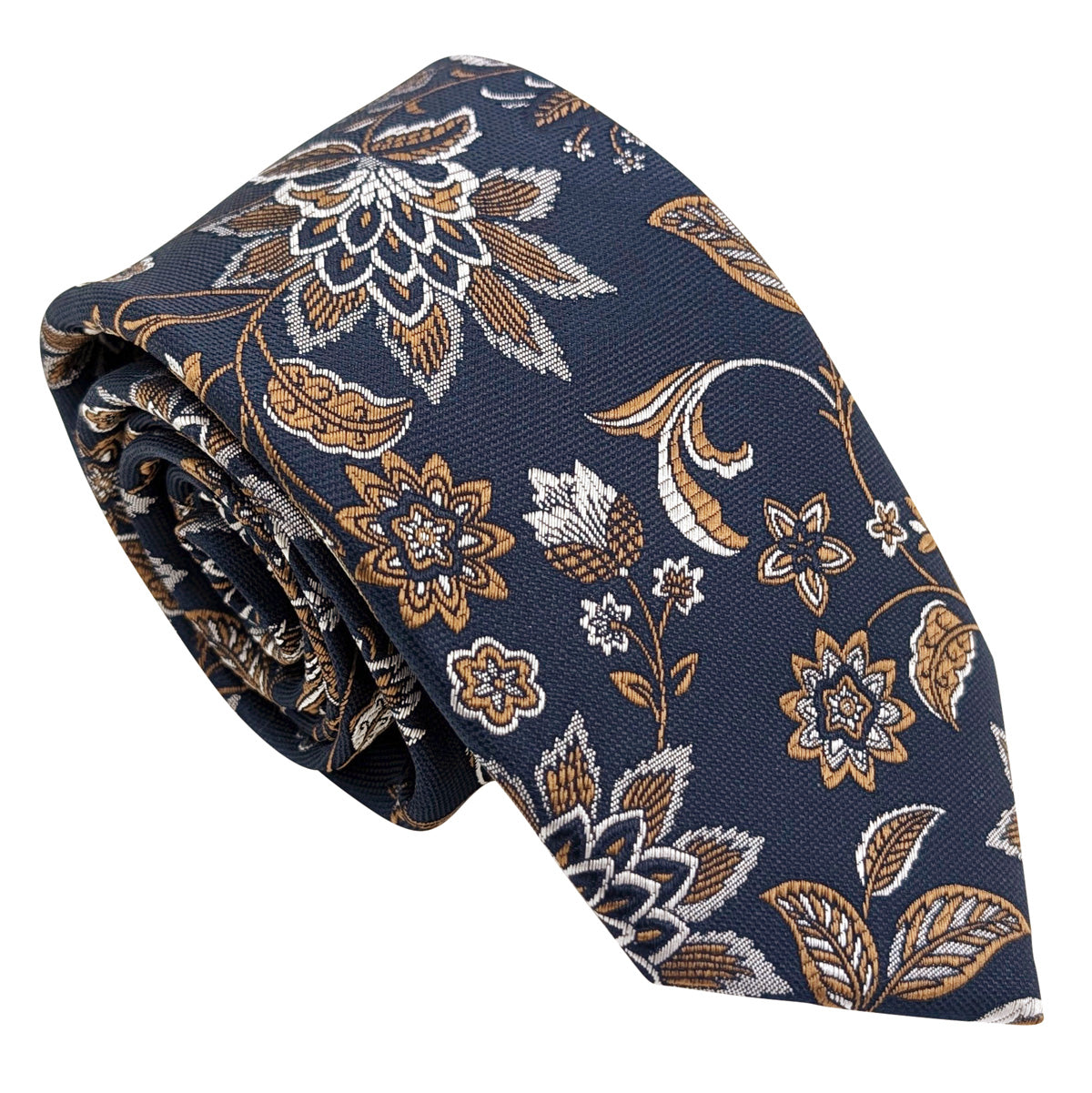 Bronze Damask Wedding Tie