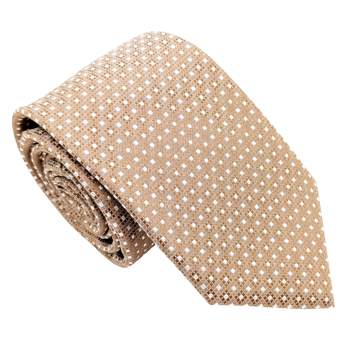Bronze Diamonds Wedding Tie
