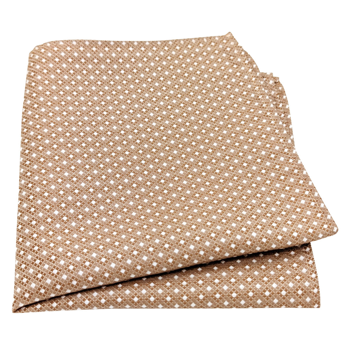 Bronze Diamonds pocket square