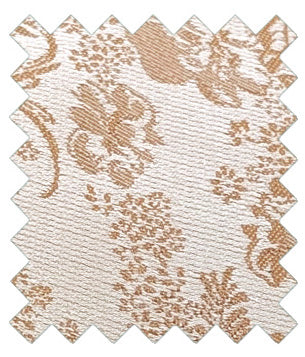 Bronze Floral Wedding Tie swatch