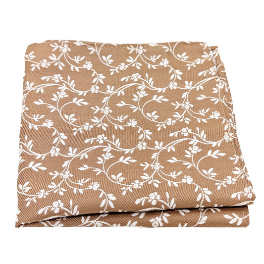 Bronze Leaves pocket square