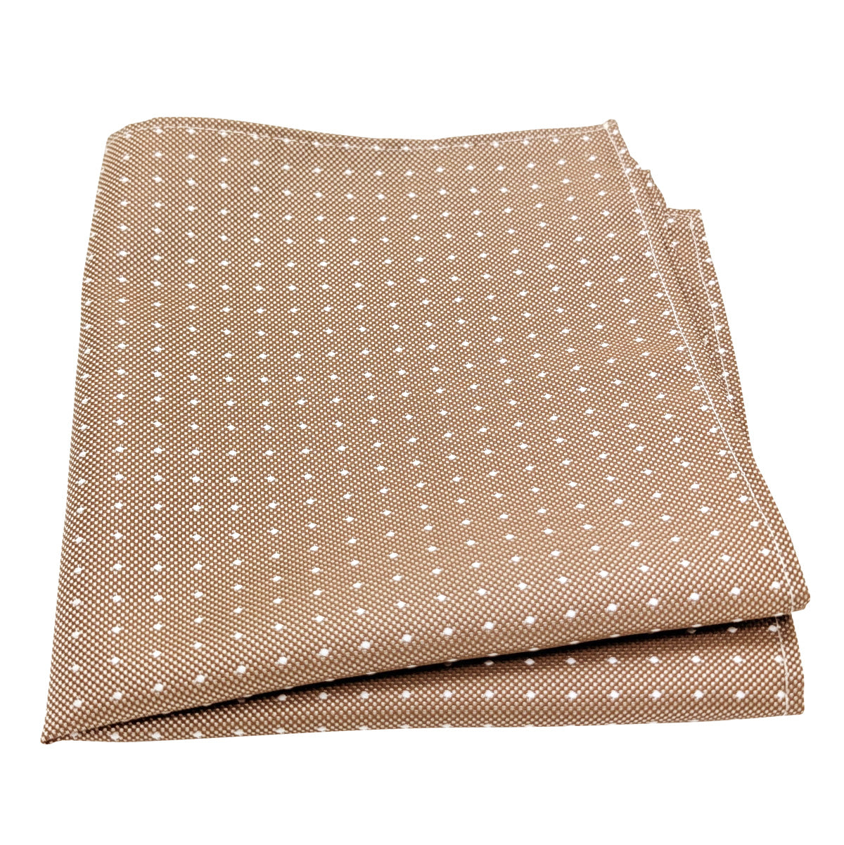 Bronze Pin Dots Pocket Square