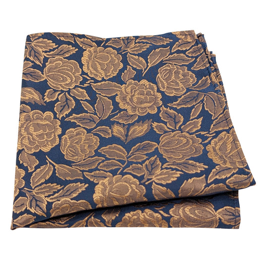 Bronze Roses Pocket Square