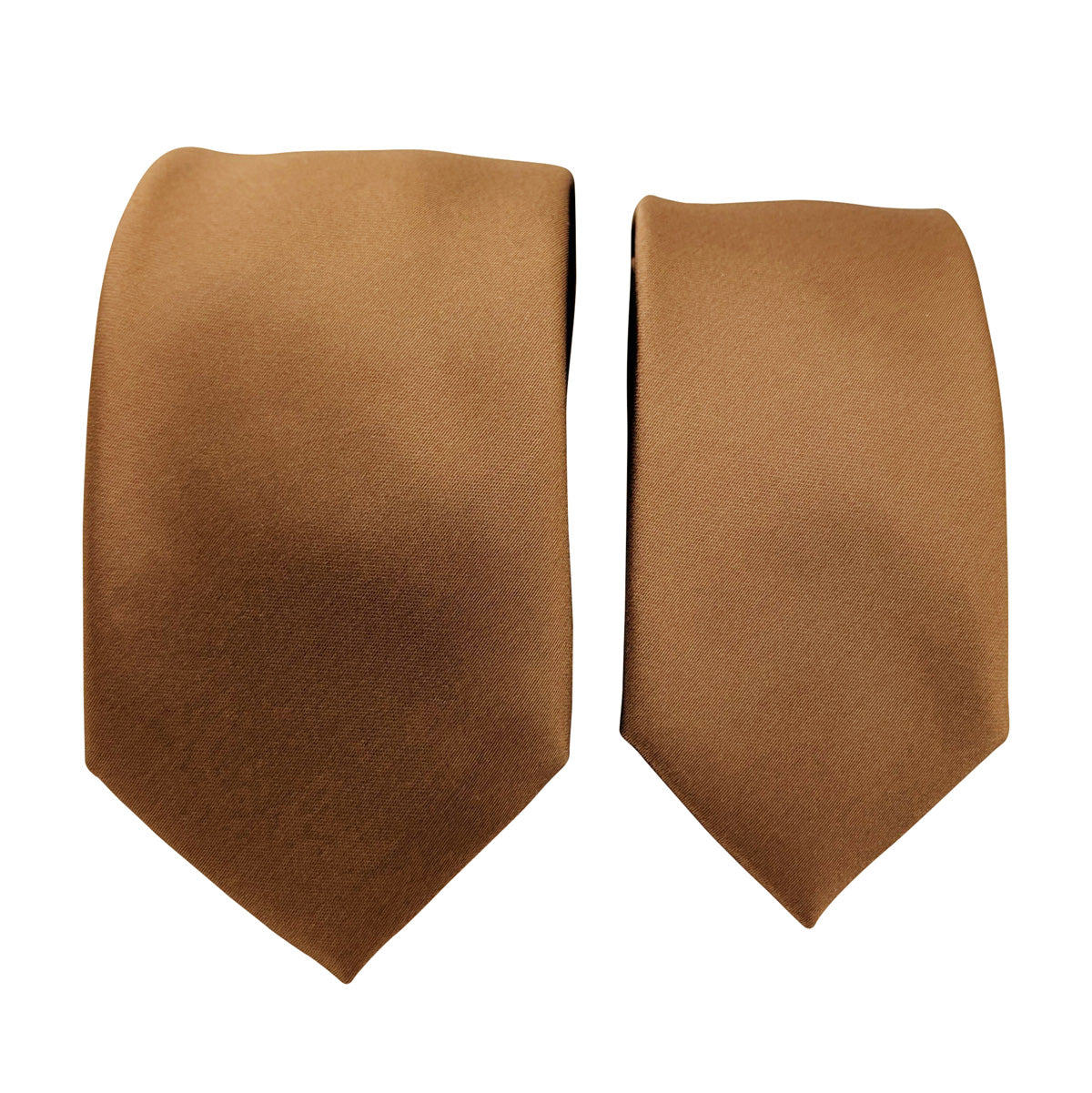 Bronze Wedding Tie and Boys Tie Comparison
