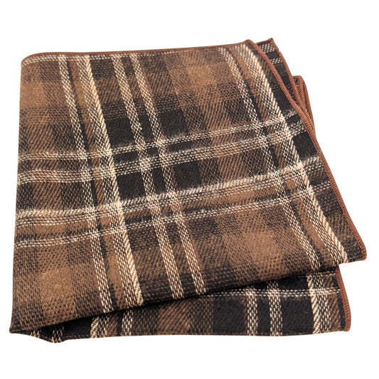 Brown-Tartan-Cotton-pocket-square