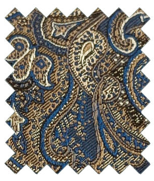 Brown-_-Blue-Paisley-Silk-Wedding-Tie-Swatch