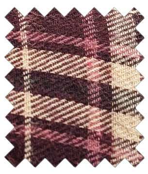 Burgundy-Tartan-Cotton-wedding-tie-swatch