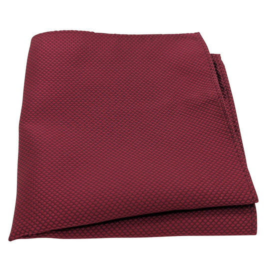 Burgundy Textured Pocket Square