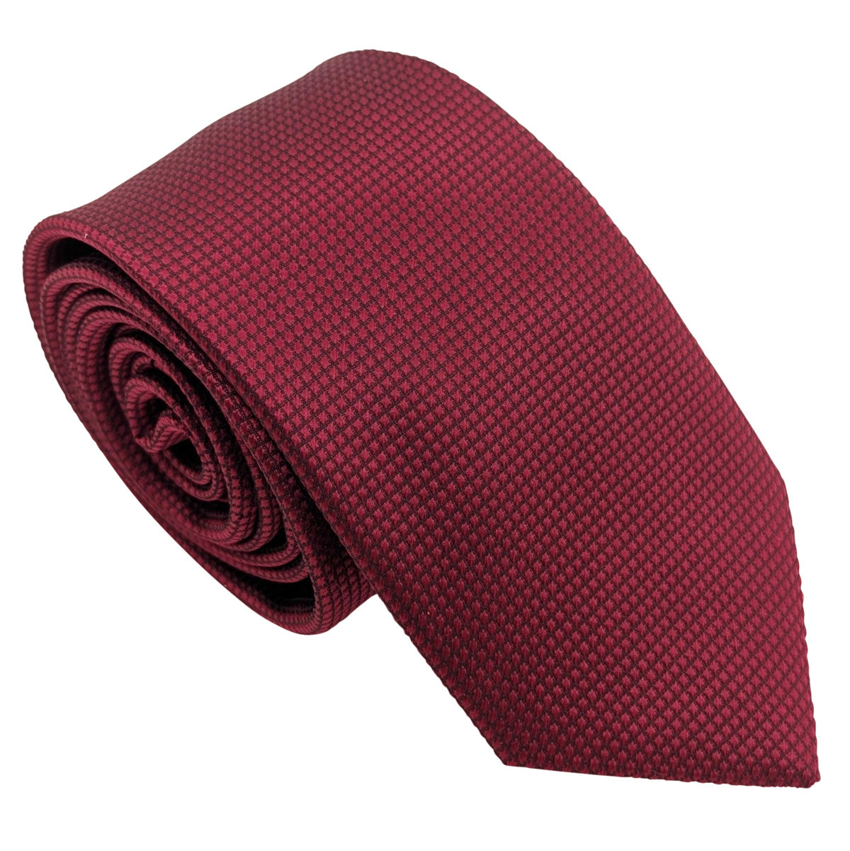 Burgundy Textured Wedding Tie