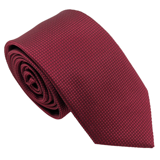 Burgundy Textured Wedding Tie