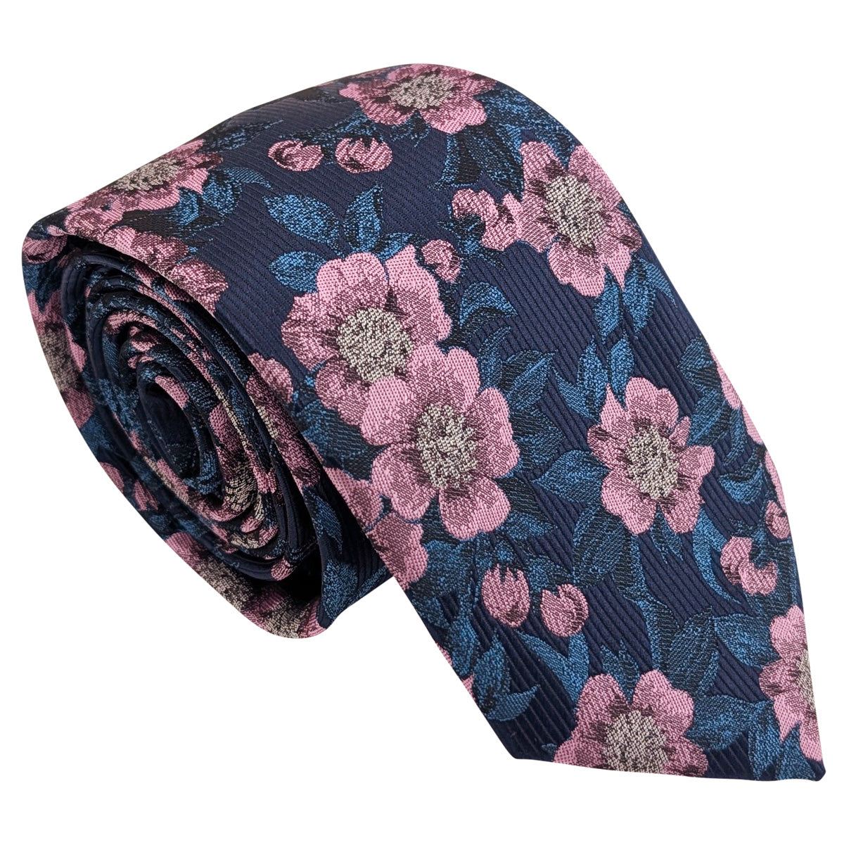 Candy Pink Daisies Wedding Tie