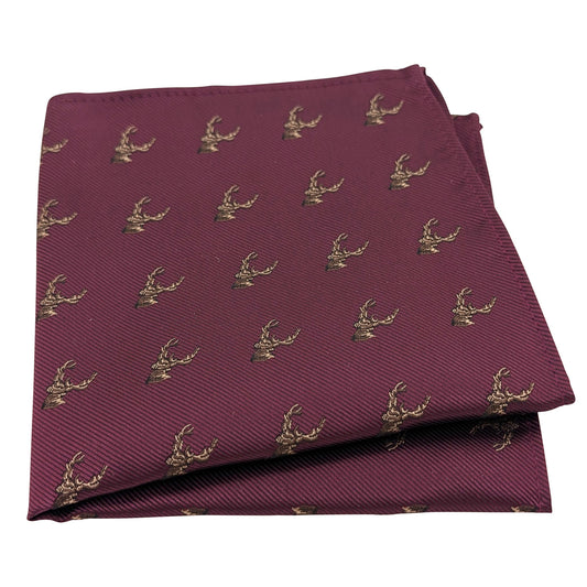 Cassis Stags Pocket Square