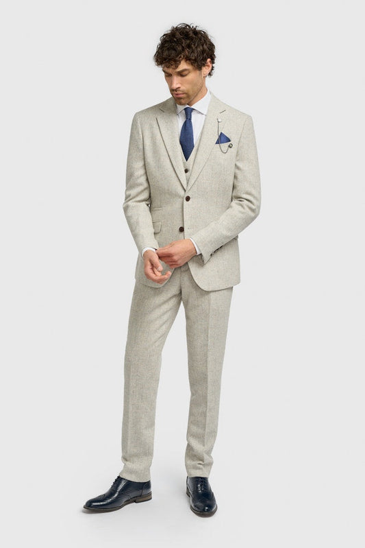 Thomas Pearl Grey Herringbone Jacket