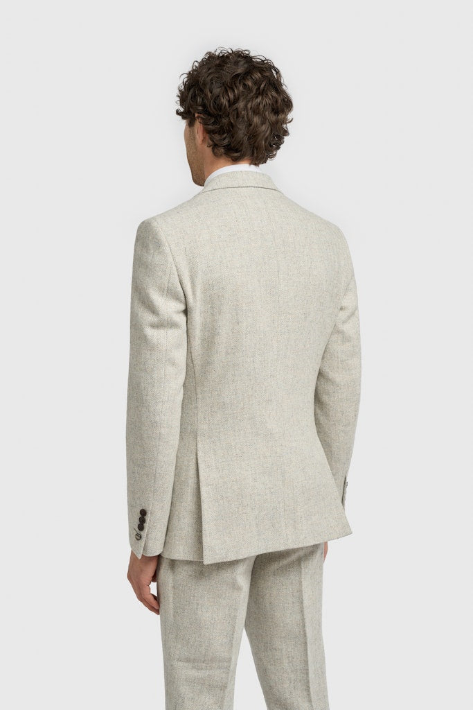 Thomas Pearl Grey Herringbone Jacket