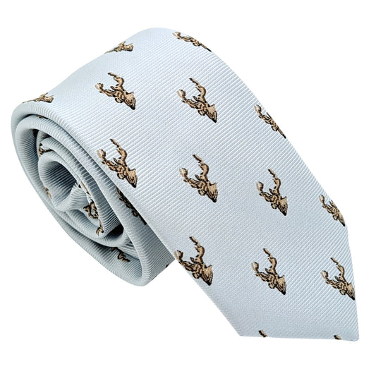 Cloudy Blue Stags Boys Tie