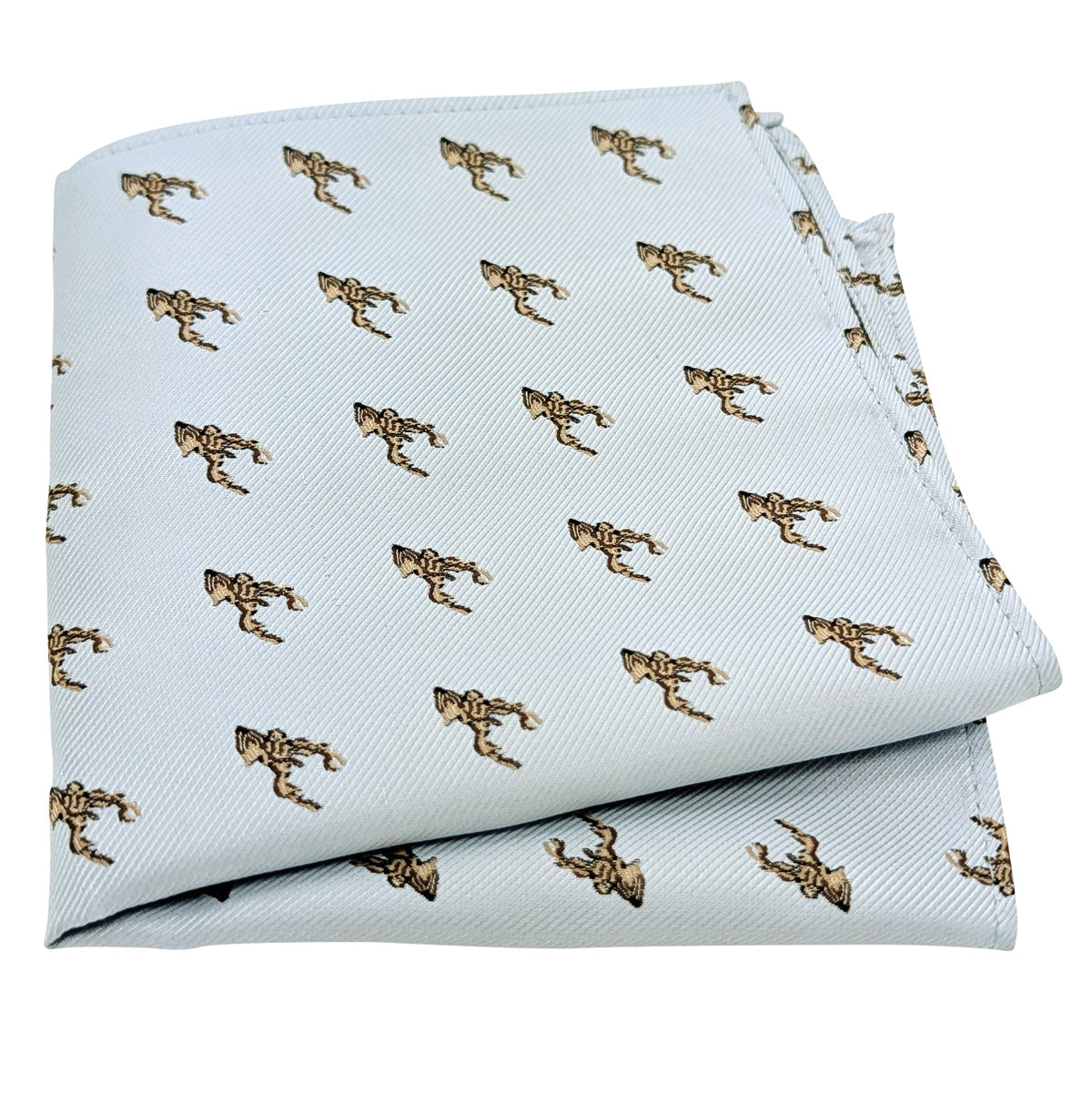 Cloudy Blue Stags Pocket Square