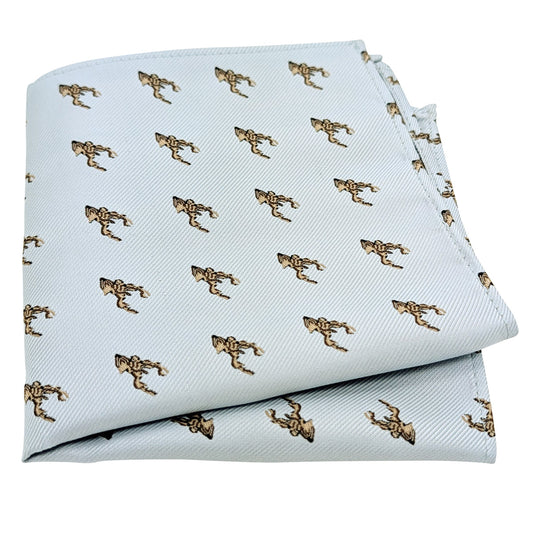 Cloudy Blue Stags Pocket Square