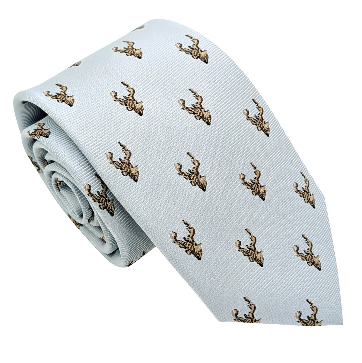 Cloudy Blue Stags Wedding Tie