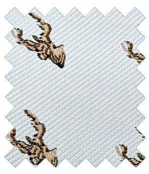 Cloudy Blue Stags Wedding Tie Swatch