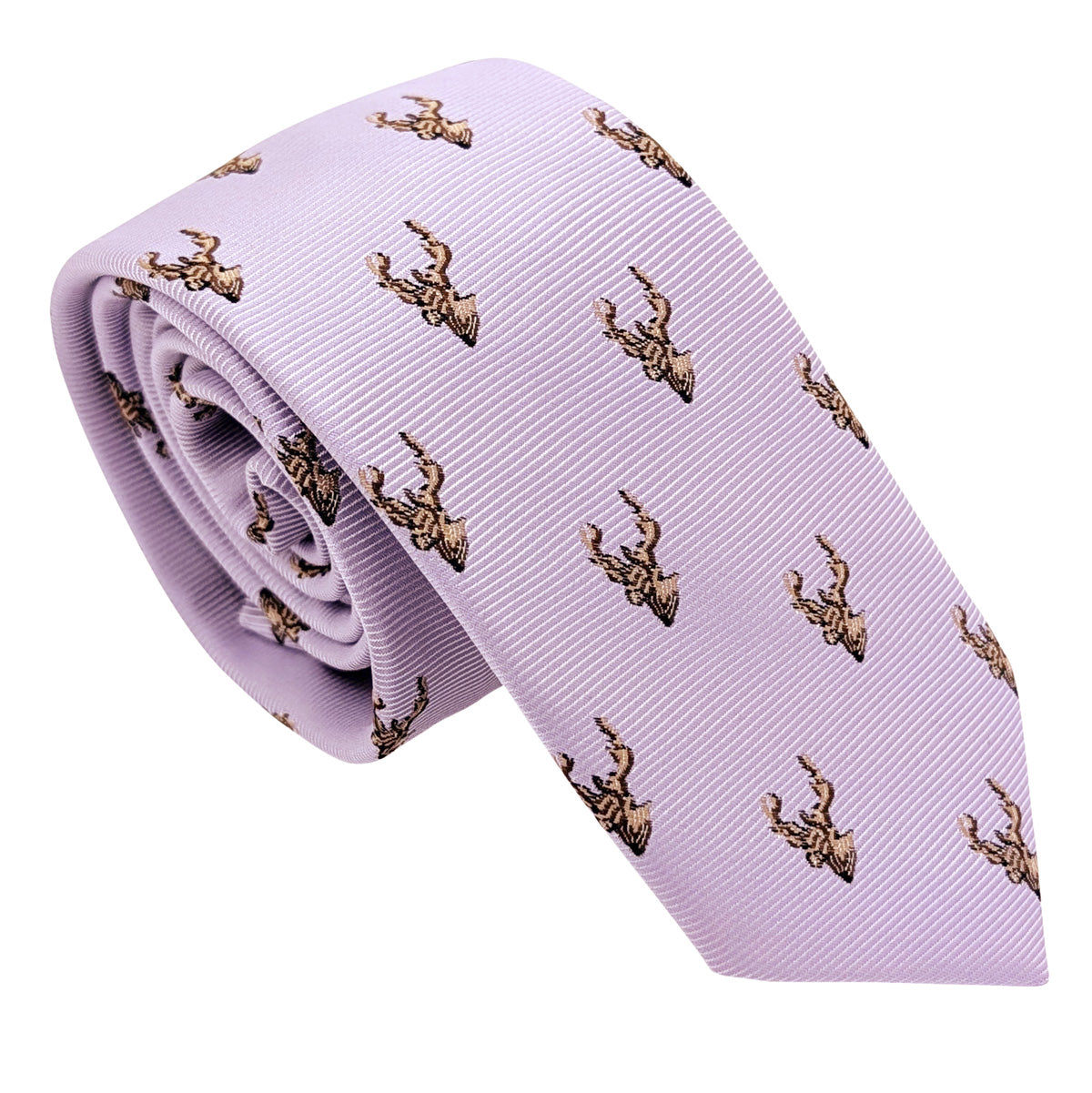 Cool Lilac Stags Boys Tie
