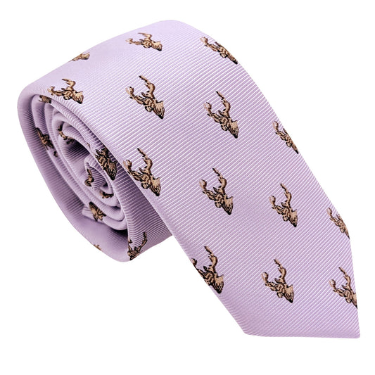 Cool Lilac Stags Boys Tie
