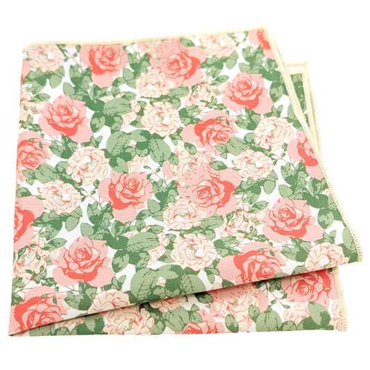 Coral-Roses-Cotton-Pocket-Square